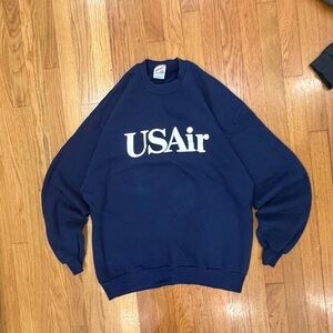 Jerzees Navy Blue Crewneck Sweater